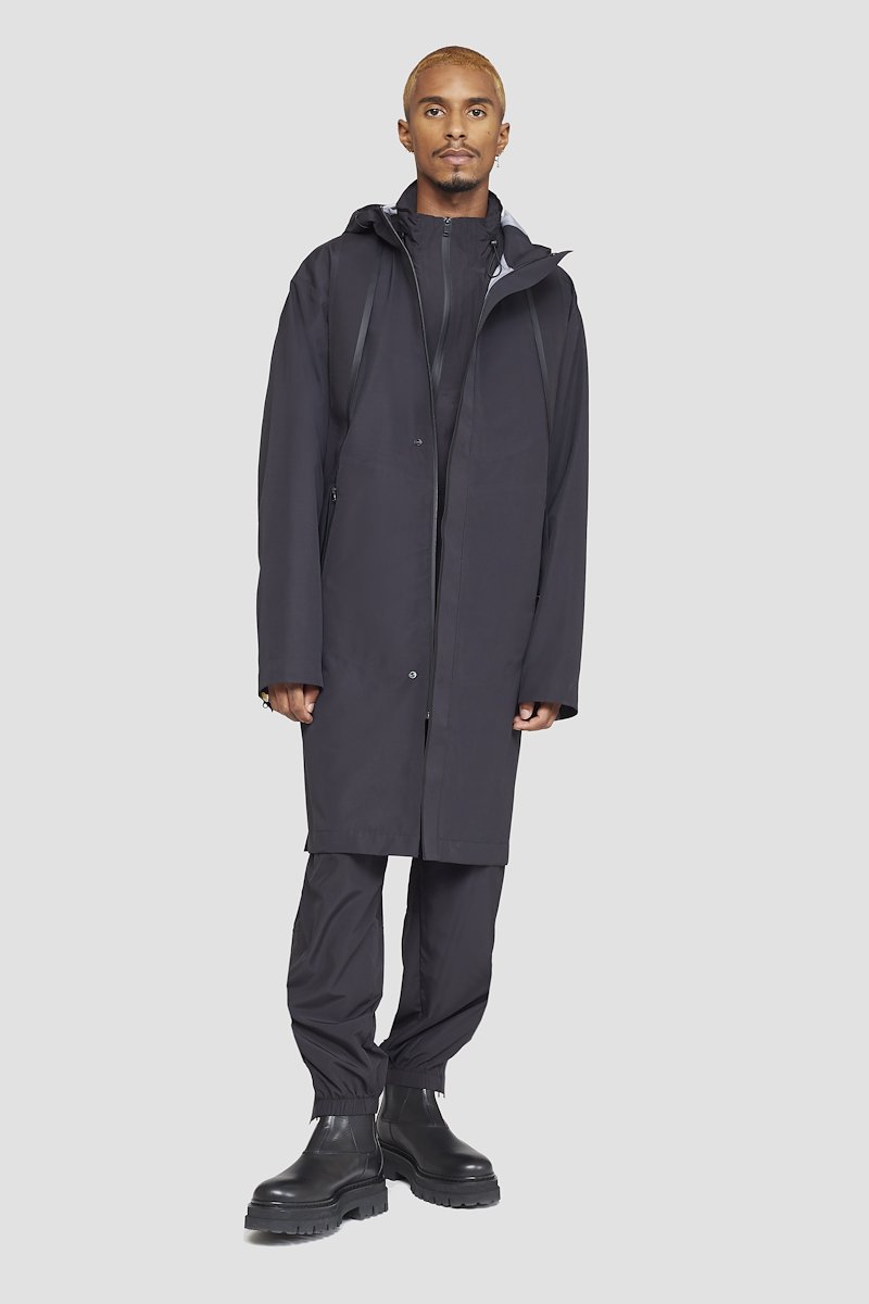 The Essential Parka-black #1 The Essential Parka, Black Essential hooded parka coat from 3.1 PHILLIP LIM featuring water-resistant, wind-resistant, classic hood, long sleeves, concealed front fastening, two side zip-fastening pockets and straight hem.- 3