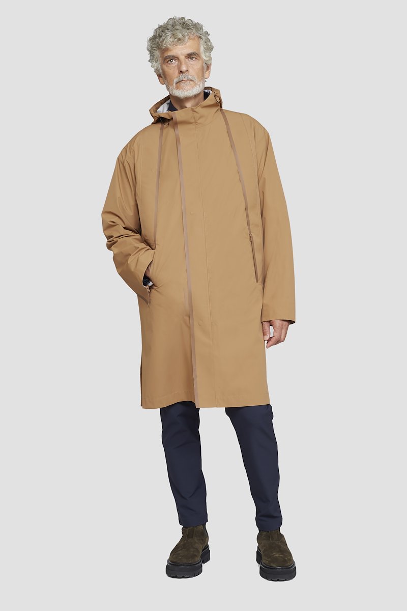 The Essential Parka-neutrals #0 The Essential Parka, Camel brown Essential hooded parka coat from 3.1 PHILLIP LIM featuring water-resistant, wind-resistant, classic hood, concealed front fastening, long sleeves, two side zip-fastening pockets and straight hem.- 0