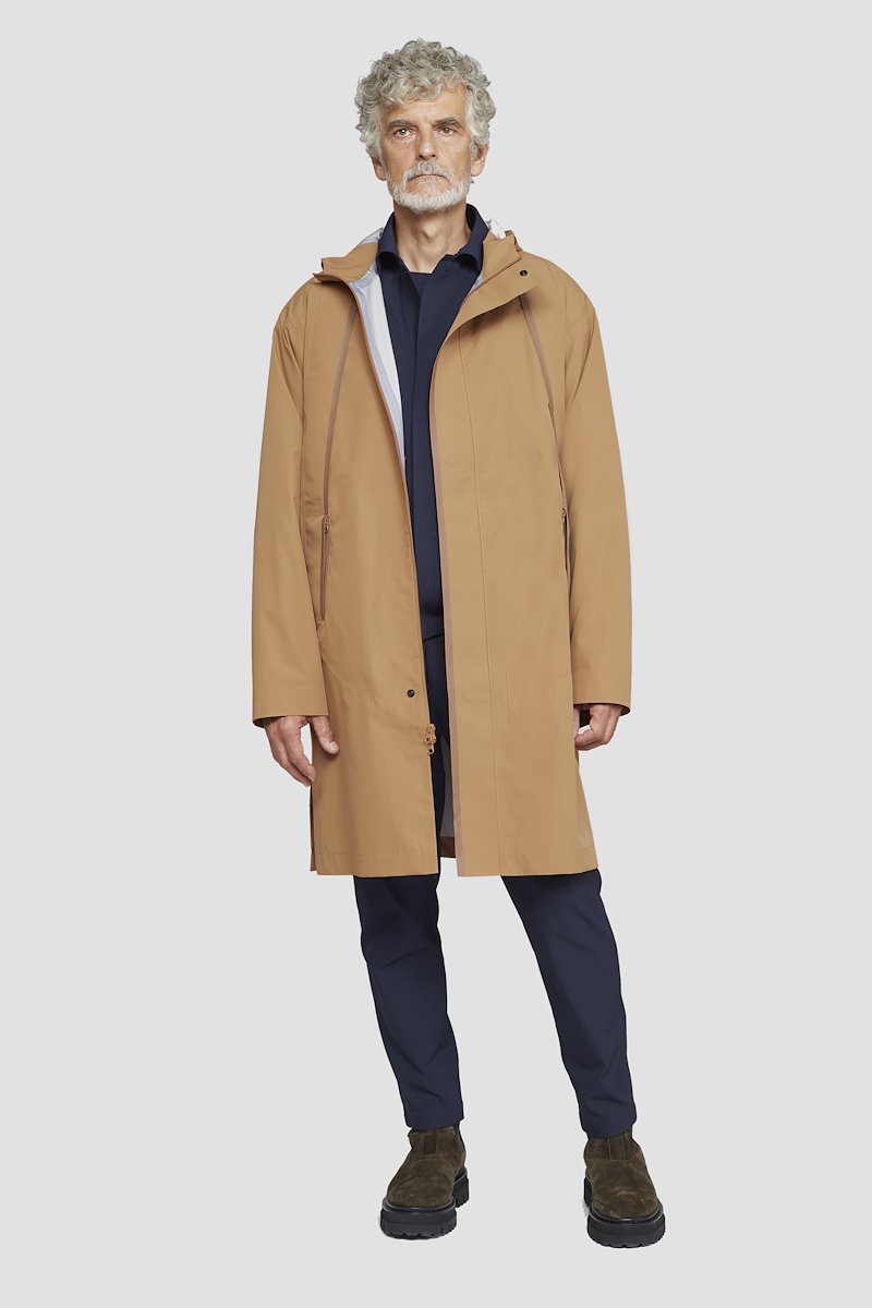 The Essential Parka-neutrals #1 The Essential Parka, Camel brown Essential hooded parka coat from 3.1 PHILLIP LIM featuring water-resistant, wind-resistant, classic hood, concealed front fastening, long sleeves, two side zip-fastening pockets and straight hem.- 3