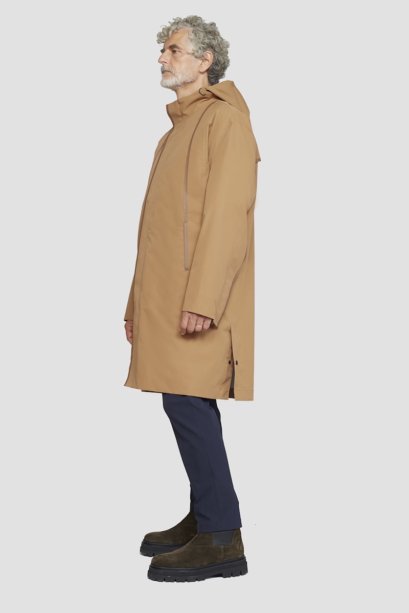 The Essential Parka-neutrals #1 The Essential Parka, Camel brown Essential hooded parka coat from 3.1 PHILLIP LIM featuring water-resistant, wind-resistant, classic hood, concealed front fastening, long sleeves, two side zip-fastening pockets and straight hem.- 1