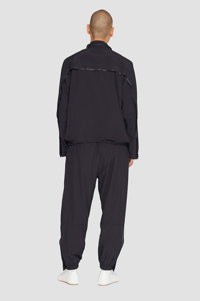 The Win-Breaker-black #0 The Win-Breaker, Black drawstring-fastening jacket from 3.1 PHILLIP LIM featuring drawstring hem, cuff zips, drawstring neck, stand-up collar, long sleeves, front zip fastening and two zip-fastening pockets.- 2