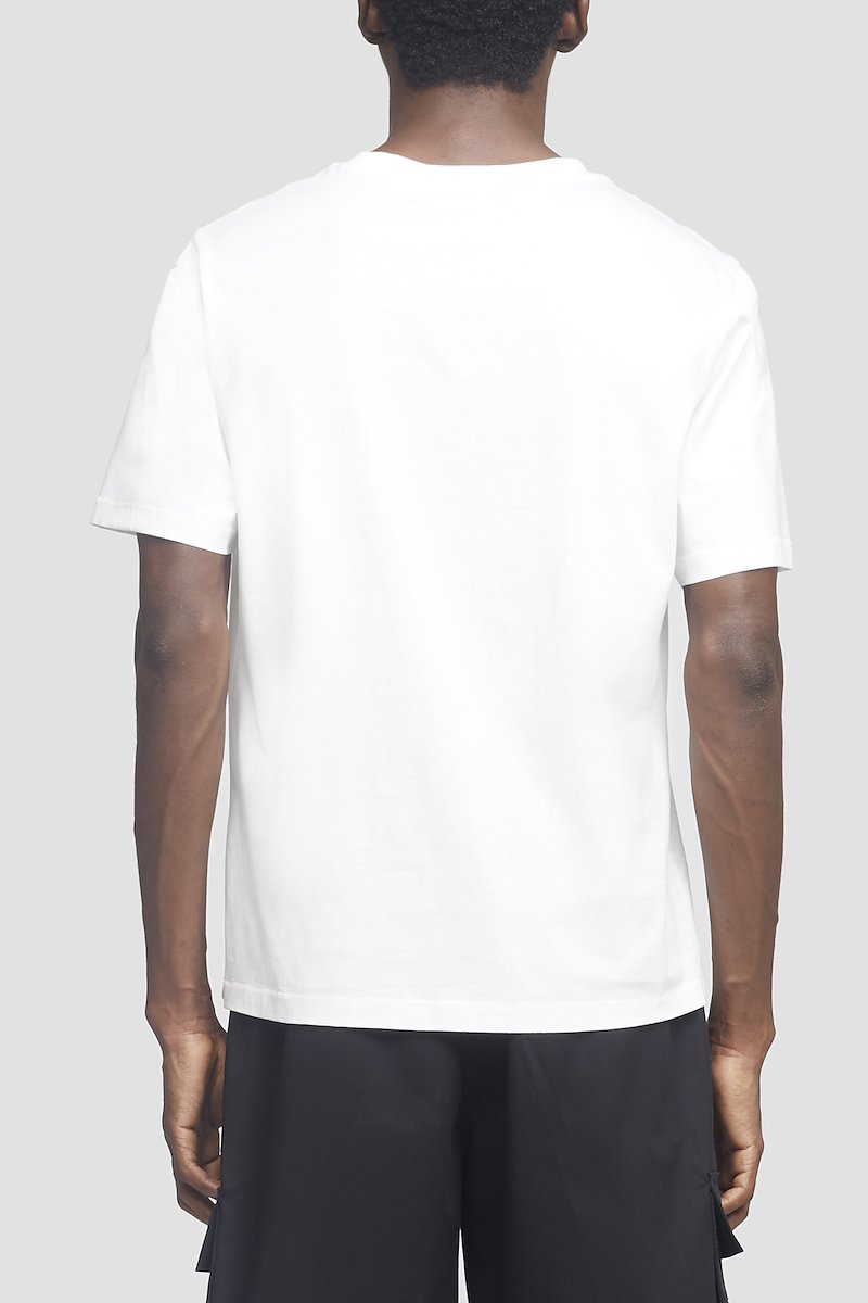 Short Sleeve Perfect T-Shirt-white #0 Short Sleeve Perfect T-Shirt, Off white cotton-blend Perfect short-sleeved T-shirt from 3.1 PHILLIP LIM featuring logo patch to the side, crew neck, short sleeves and straight hem.- 2