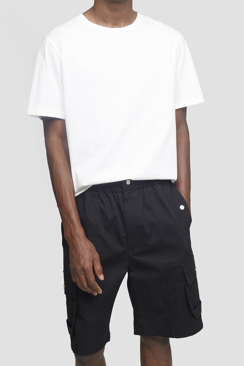 Short Sleeve Perfect T-Shirt-white #1 Short Sleeve Perfect T-Shirt, Off white cotton-blend Perfect short-sleeved T-shirt from 3.1 PHILLIP LIM featuring logo patch to the side, crew neck, short sleeves and straight hem.- 3