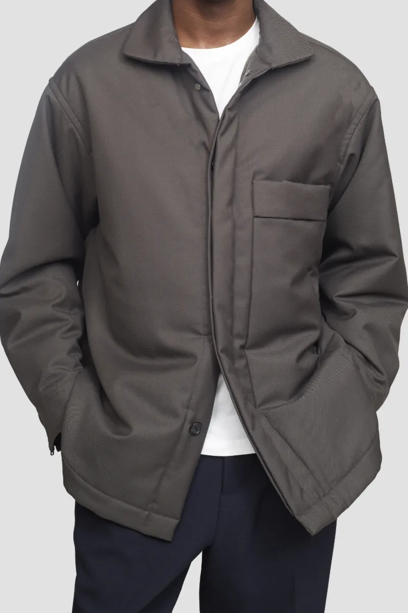 Wool Serge Overshirt Jacket in green | On Sale up to 50% Off | 3.1 Phillip  Lim