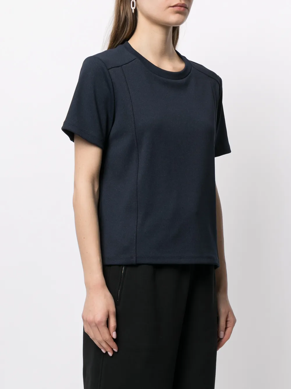 3.1 Phillip Lim Logo-patch Essential T-shirt In Blue