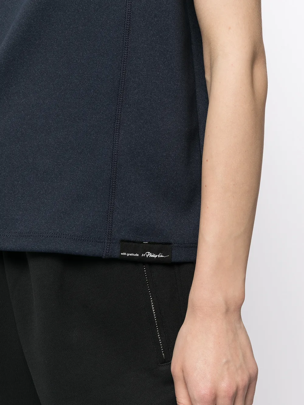 3.1 Phillip Lim Logo-patch Essential T-shirt In Blue