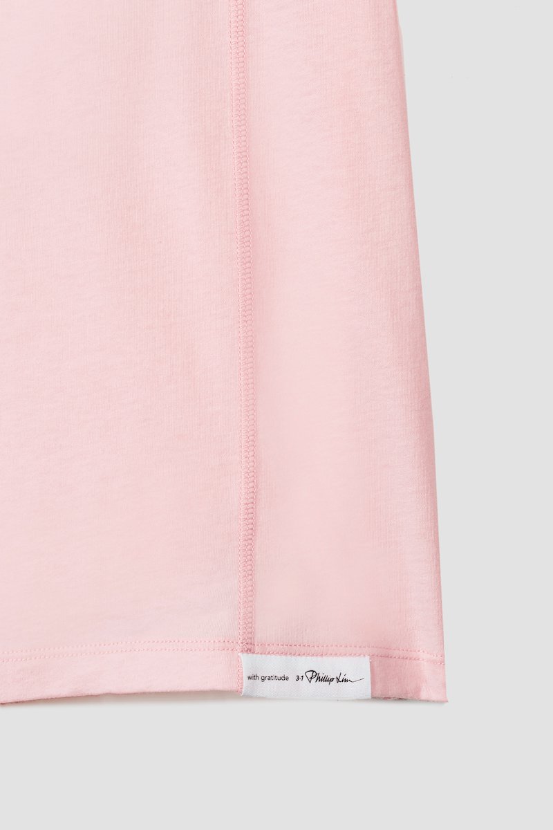 The Essential Tee-pink #1 The Essential Tee, Pink cotton Essential cotton T-shirt from 3.1 PHILLIP LIM featuring seam detailing, logo patch to the front, round neck, short sleeves and straight hem.- 7