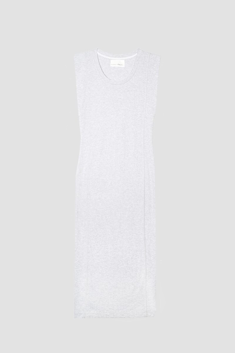 The Everyday Scoop Tank Dress, Light heather grey Everyday tank dress from 3.1 PHILLIP LIM featuring ribbed knit, scoop neck, sleeveless and mid-length.- 4