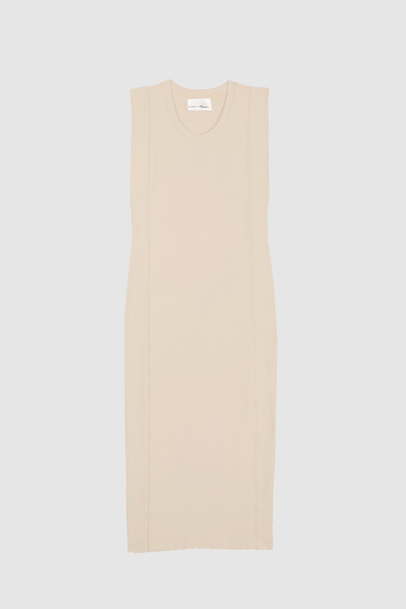 The Everyday Scoop Tank Dress-neutrals #0 The Everyday Scoop Tank Dress, Nude beige Everyday scoop-neck tank dress from 3.1 PHILLIP LIM featuring seam detailing, logo patch to the rear, scoop neck, sleeveless and mid-length.- 4