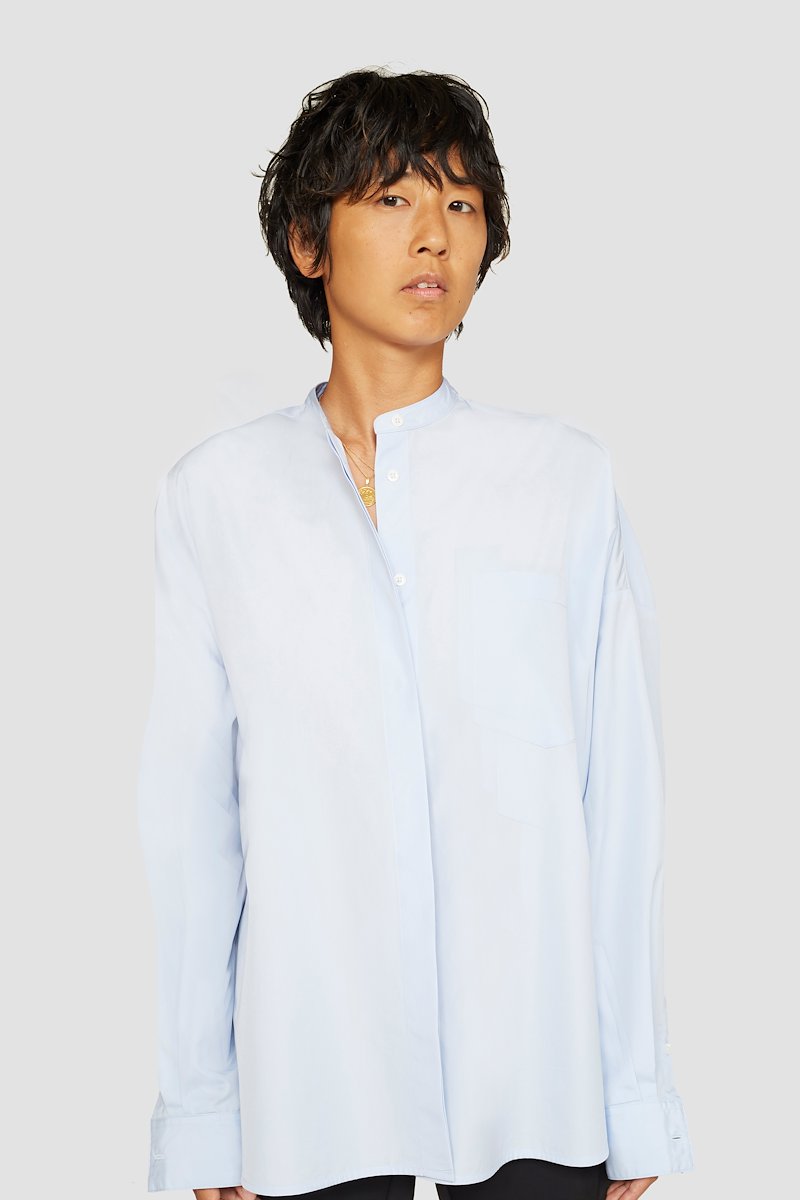 The Boyfriend Shirt-blue #1 The Boyfriend Shirt, OXFORD BLUE Synthetic->viscose Live Free The Boyfriend Shirt from 3.1 Phillip Lim. - 3