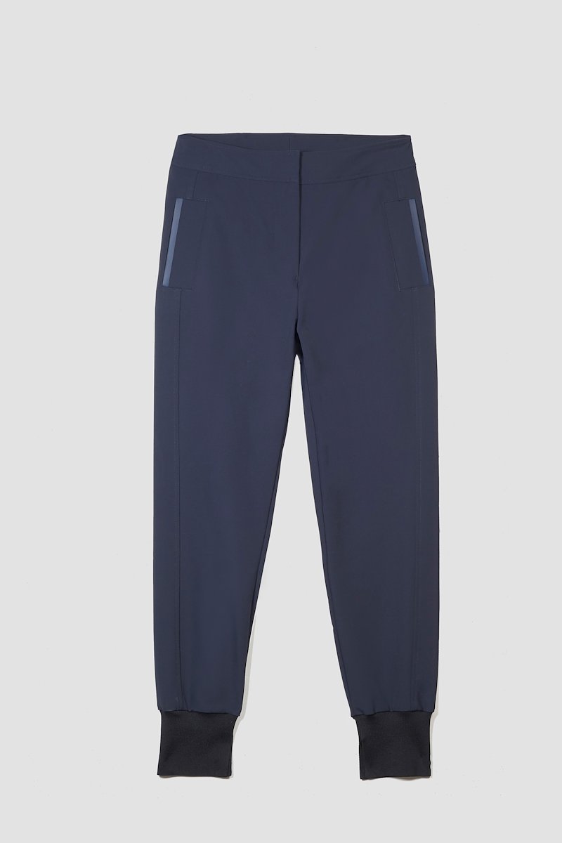 The Everyday Tailored Jogger-blue #0 The Everyday Tailored Jogger, Navy blue Everyday cropped track pants from 3.1 PHILLIP LIM featuring mid-rise, concealed front fastening, two side slit pockets, rear welt pocket and ribbed cuffs.- 4