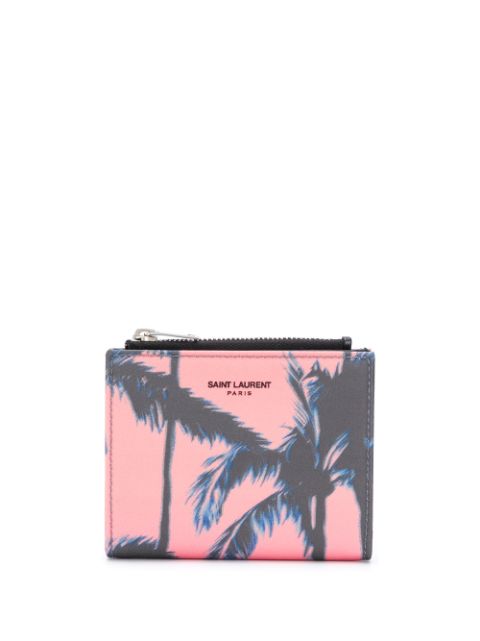 saint laurent palm tree wallet