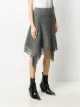 Paco Rabanne falda asimétrica con flecos