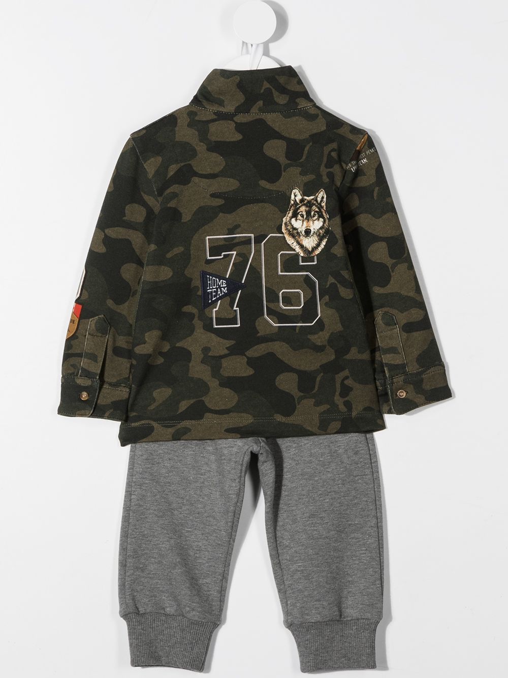 Shop Lapin House Camouflage-print Tracksuit Set In Green