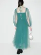 Molly Goddard Amélie smocked tulle midi dress