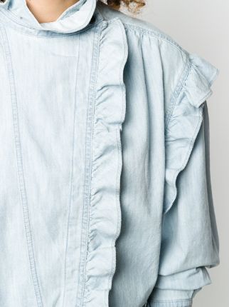 ruffled cotton boiler suit展示图