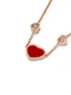 Chopard 18kt rose gold Happy Hearts necklace