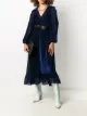 Image 2 of Fendi velvet-effect flared midi dress