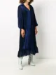 Fendi velvet-effect flared midi dress