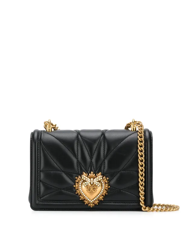 Dolce & Gabbana Medium Devotion Quilted nappa-leather Shoulder Bag -  Farfetch