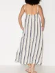Missing You Already vertical-stripe sleeveless midi dress