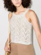 Image 2 of Missing You Already scoop-neck open-knit top