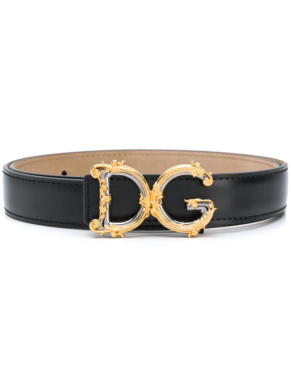 Dolce Gabanna Dolce & Gabbana DG Baroque leather belt