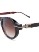 Matsuda round frame tortoise-shell sunglasses