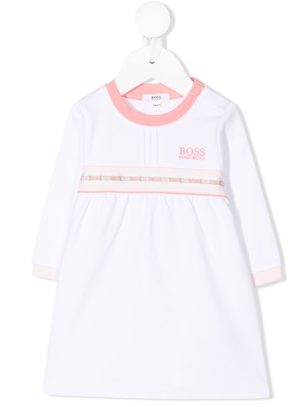 фото Boss kidswear платье а-силуэта с логотипом