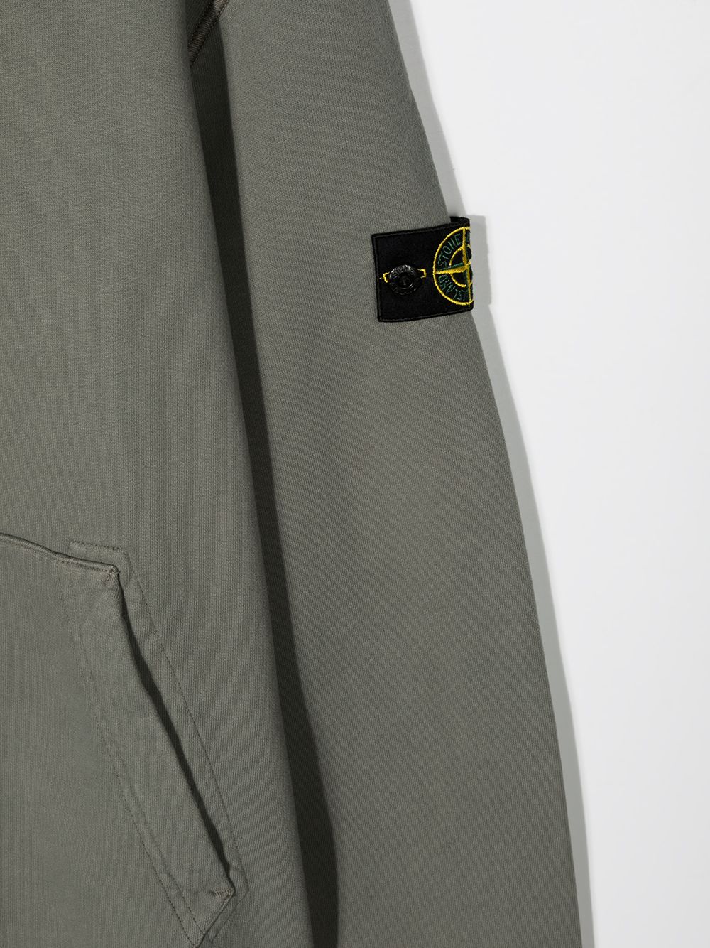 фото Stone island junior худи с логотипом на рукаве