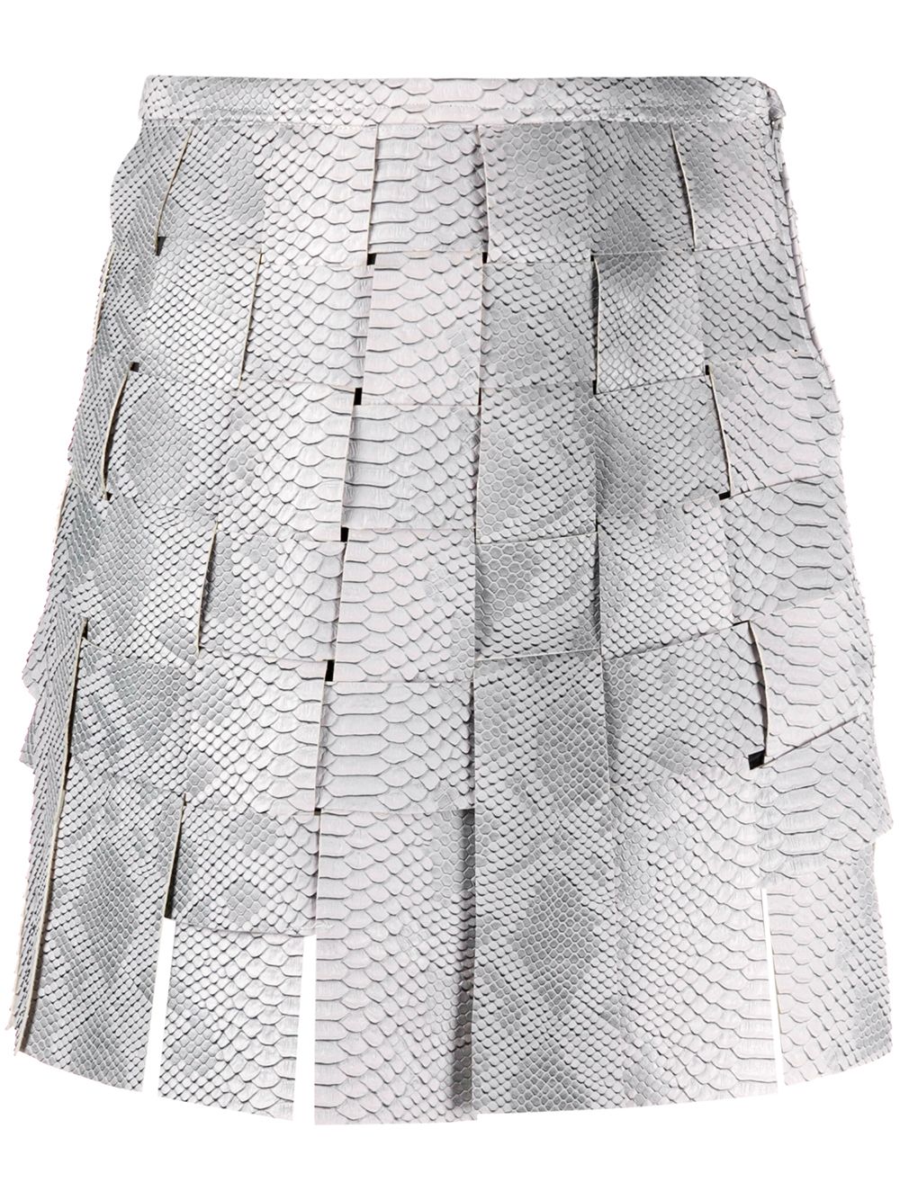 фото Maisie wilen плетеная юбка мини с тиснением под змеиную кожу