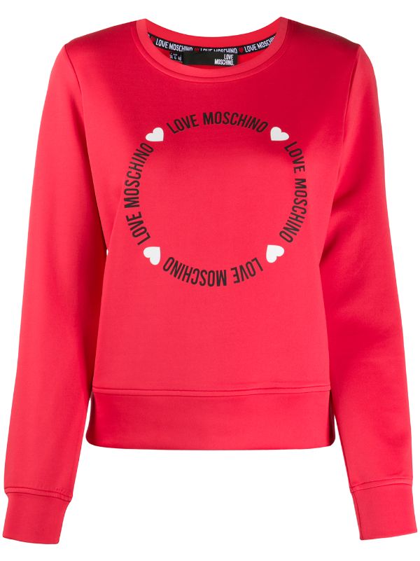 love moschino white sweatshirt