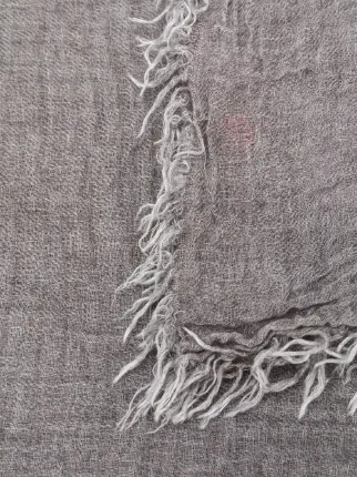 lightweight frayed-edge scarf展示图