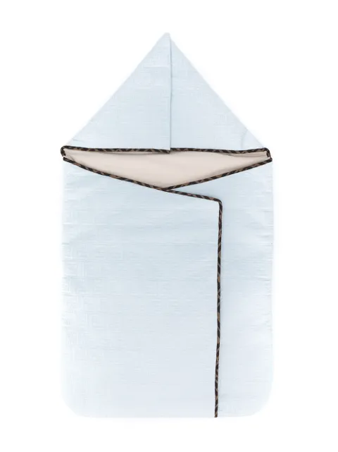 Fendi Kids Manta de algodão com bordado FF