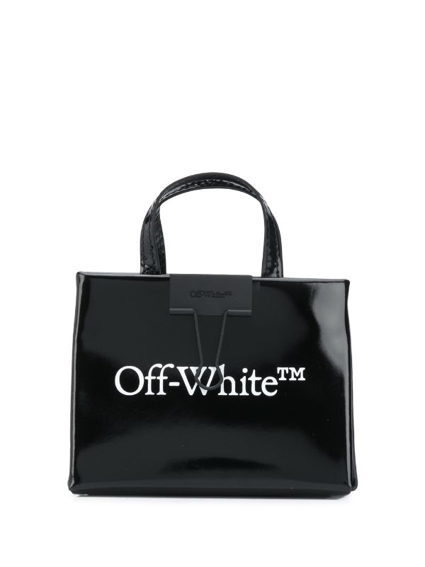 off white mini binder clip bag