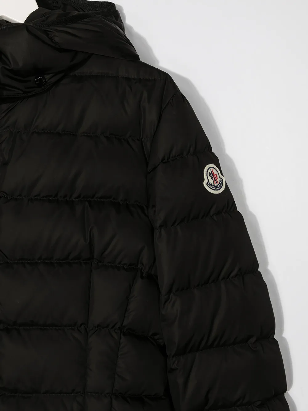  Moncler Enfant Teen Daunenmantel Mit Kapuze   Schwarz 