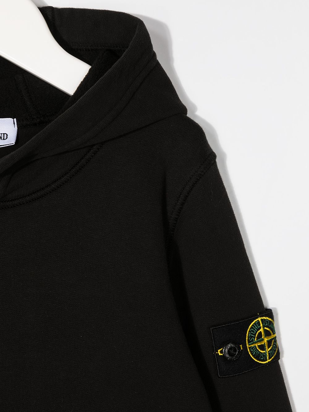 фото Stone island junior худи с логотипом на рукаве