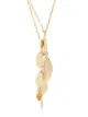 Isabel Marant leaf-pendant double-chain necklace