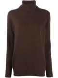 Dolce & Gabbana drop-shoulder roll-neck jumper - Brown