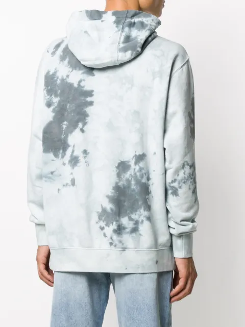 marble tie dye moletom com capuz diy