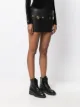 Balmain low-rise check mini skirt