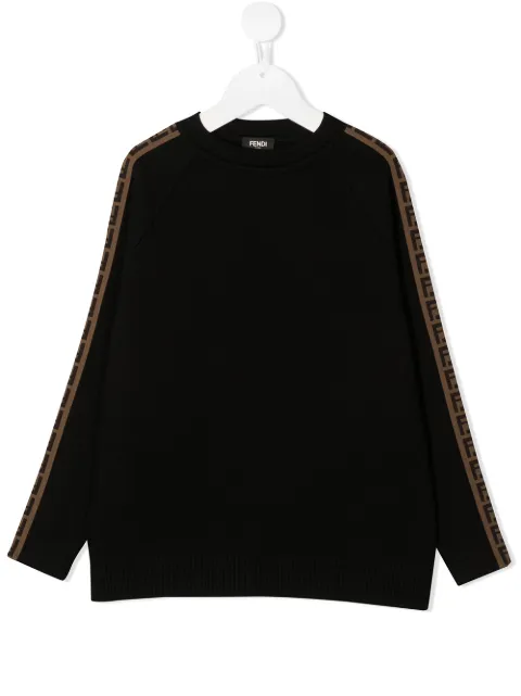 Fendi Kids FF-trim sweatshirt