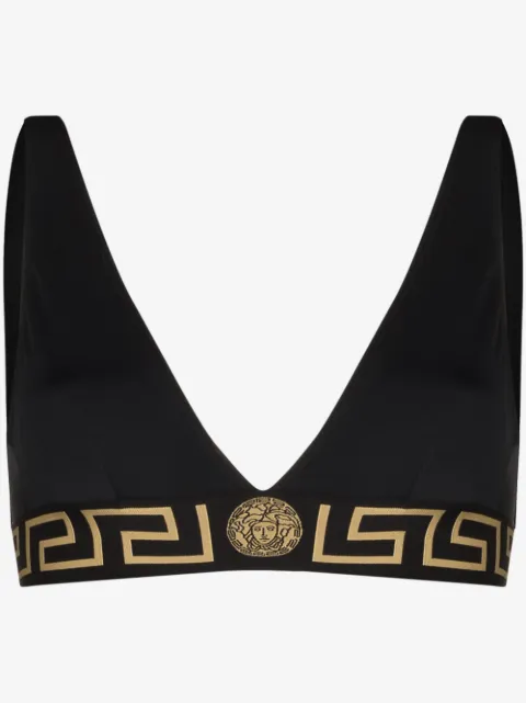 Versace top de bikini con estampado Barocco