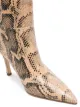 Paris Texas Mama 95mm snake-print knee boots