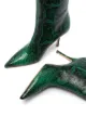 Image 2 of Paris Texas Mama 95mm python-print knee-high boots
