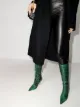 Paris Texas Mama 95mm python-print knee-high boots