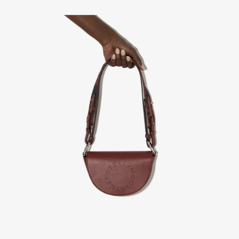 STELLA MCCARTNEY RED MARLEE MINI LOGO SHOULDER BAG,700083W854215633128