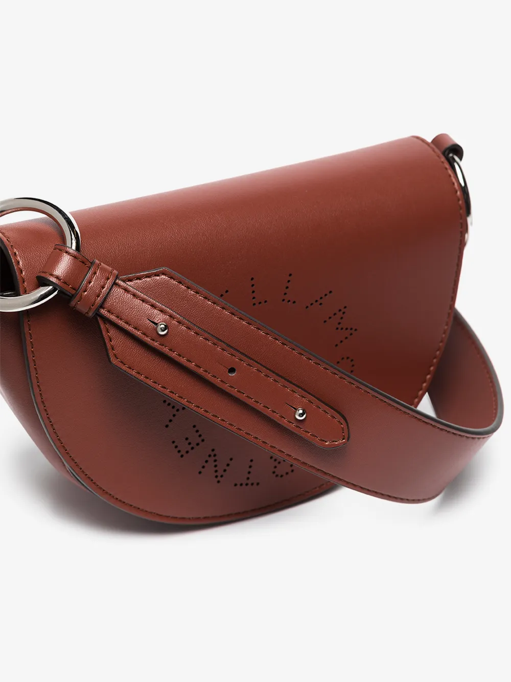 STELLA MCCARTNEY RED MARLEE MINI LOGO SHOULDER BAG,700083W854215633128
