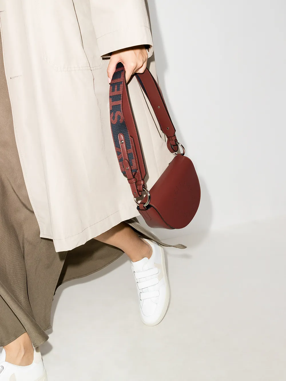 STELLA MCCARTNEY MARLEE LOGO SHOULDER BAG