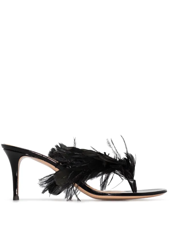 gianvito rossi feather sandals